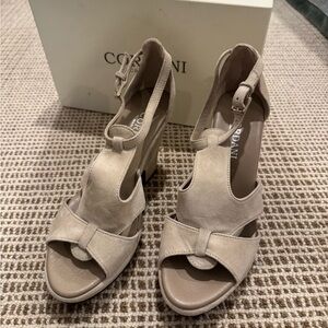 Cordani tex gomma velour beige heel